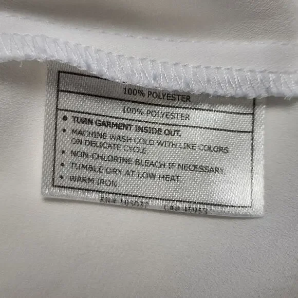 Ariat White Embroidered Boho Peasant Blouse Butterfly V-Neck S - Picture 8 of 10